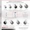 Service Caster 5 Inch Glass Filled Nylon Caster Set with Roller Bearings 2 Brakes 2 Rigid SCC SCC-30CS520-GFNR-TLB-2-R-2 - alternate 5